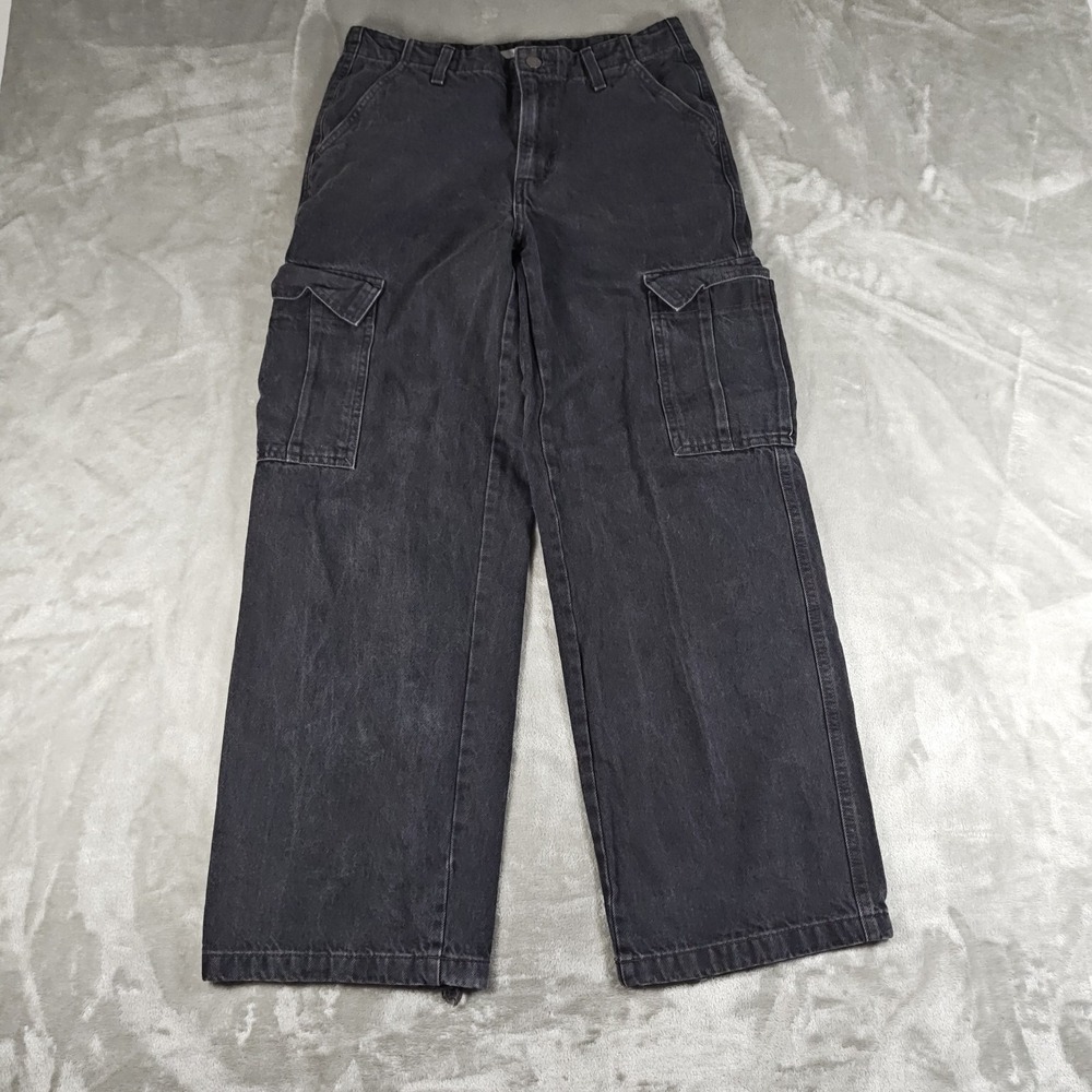 Levis 94 Cargo Jeans Womens 26x27.5 Denim Wide Leg Baggy Skater Utility Y2K
